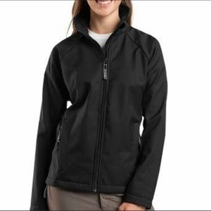 Columbia Black Soft Shell Jacket Women's Large ✨EUC✨